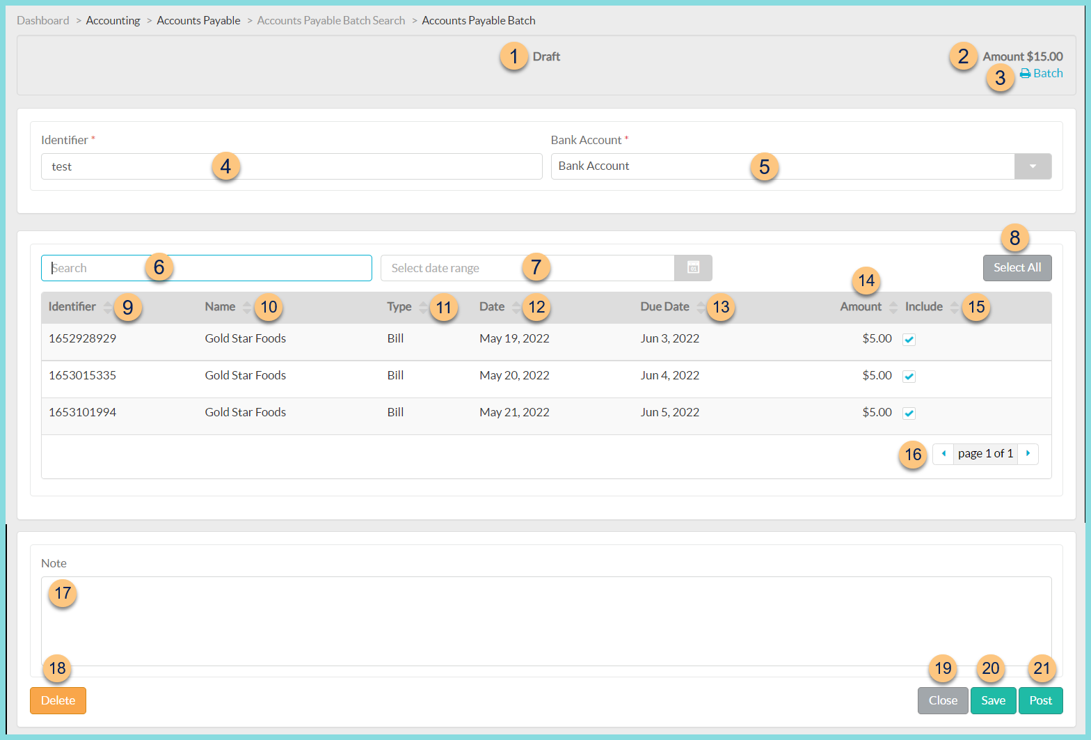 Screenshot of viewing and editing an individual batch as described on this page.