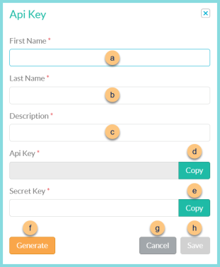 Screenshot of the Add New API Keys modal as described on this page.