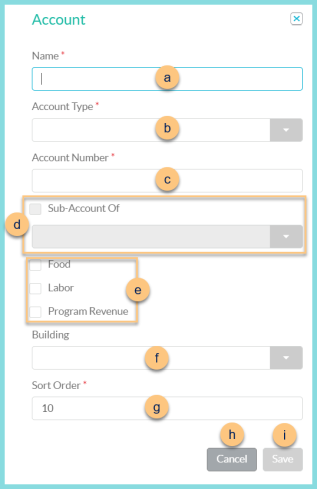 A screenshot of the account modal as described on this page.