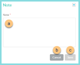 Screenshot of the Add New Note modal as described on this page.