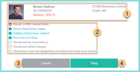 A screenshot of the alert message popup as described on this page.