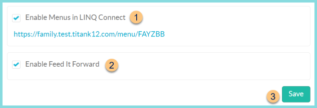 A screenshot of the Building Management LINQ Connect tab as described on this page.