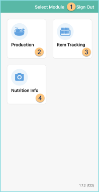 Screenshot of the TITAN District Connect App Home Screen as described on this page.