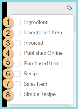 Screenshot of the Item Management Attributes as described on this page.