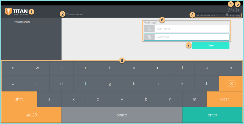 Screenshot of the Unlicensed POS Login Screen as described on this page.