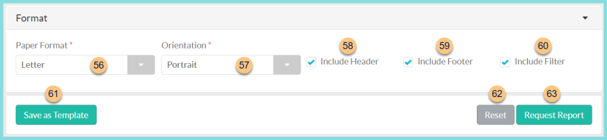 Screenshot of the formatting options for the Person Data Report as described on this page.