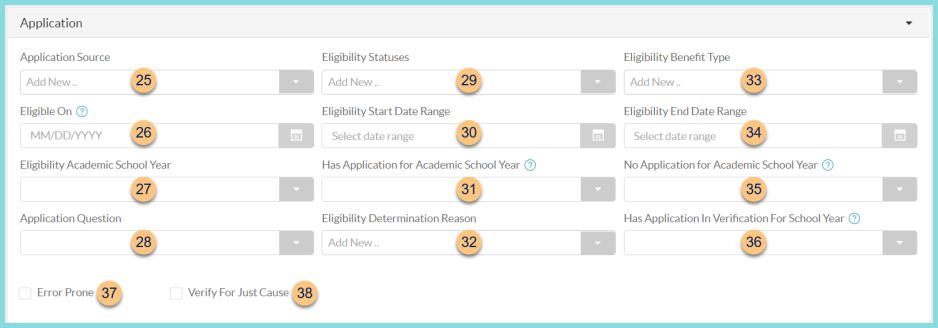 Screenshot of the Application section of the Person Notification configuration as described on this page.