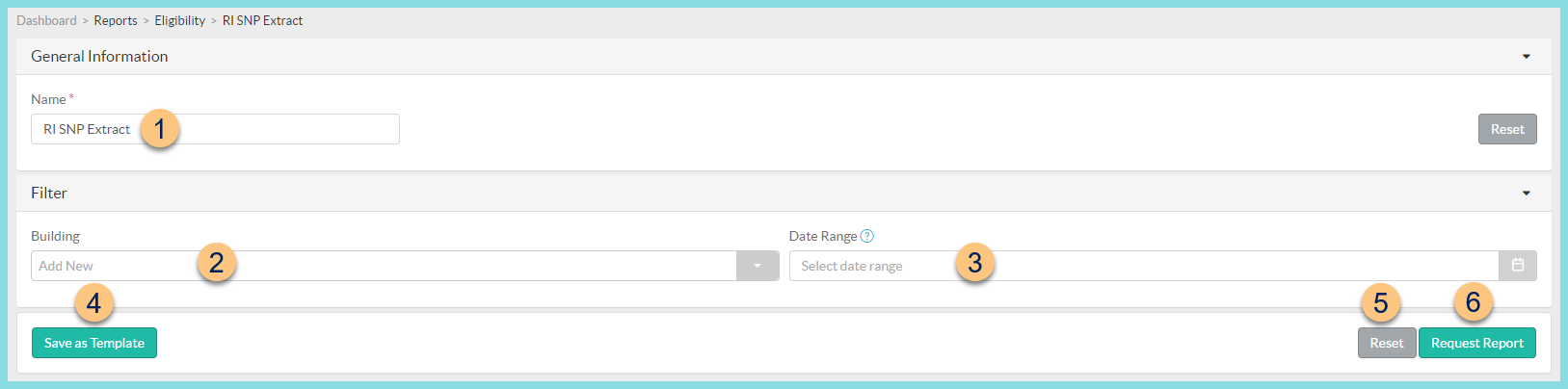 A screenshot of the RI SNP Extract configuration as described on this page.