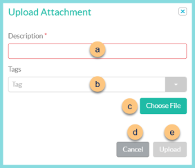 Screenshot of the Upload Attachment modal as described on this page.